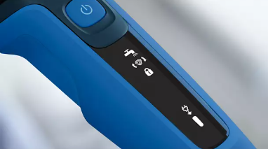  LED display with icons to use the shaver intuitively